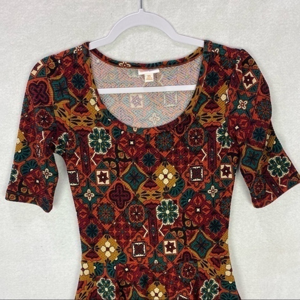 LuLaRoe Floral Print A-Line Dress - Picture 3 of 10